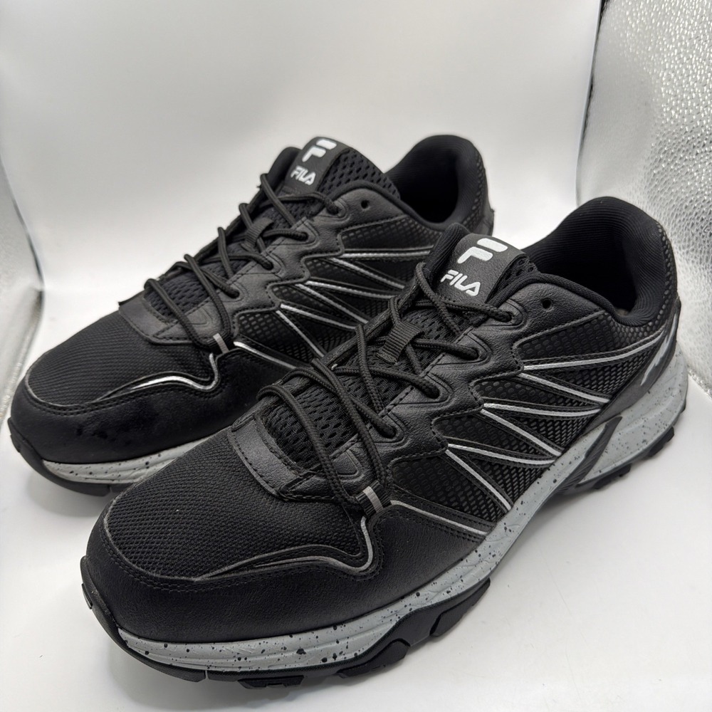 Fila Men's Quadrix Trail Running Sneaker EVA Comfort Footbed Shoe Size 11.